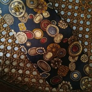 Hugo Boss Jewel Pattern Silk Print Necktie